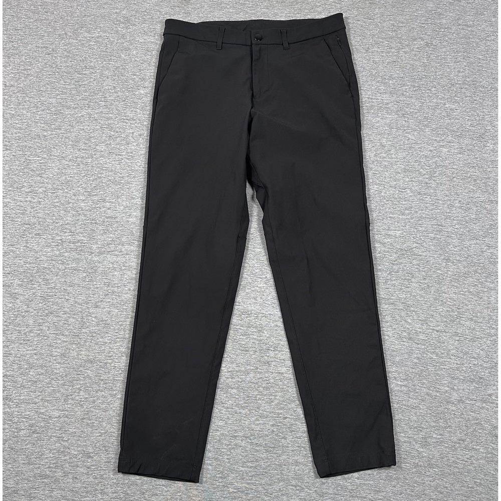 Lululemon Pants Mens 32x29 Black Commission Slim Warpstreme City Preppy Chino